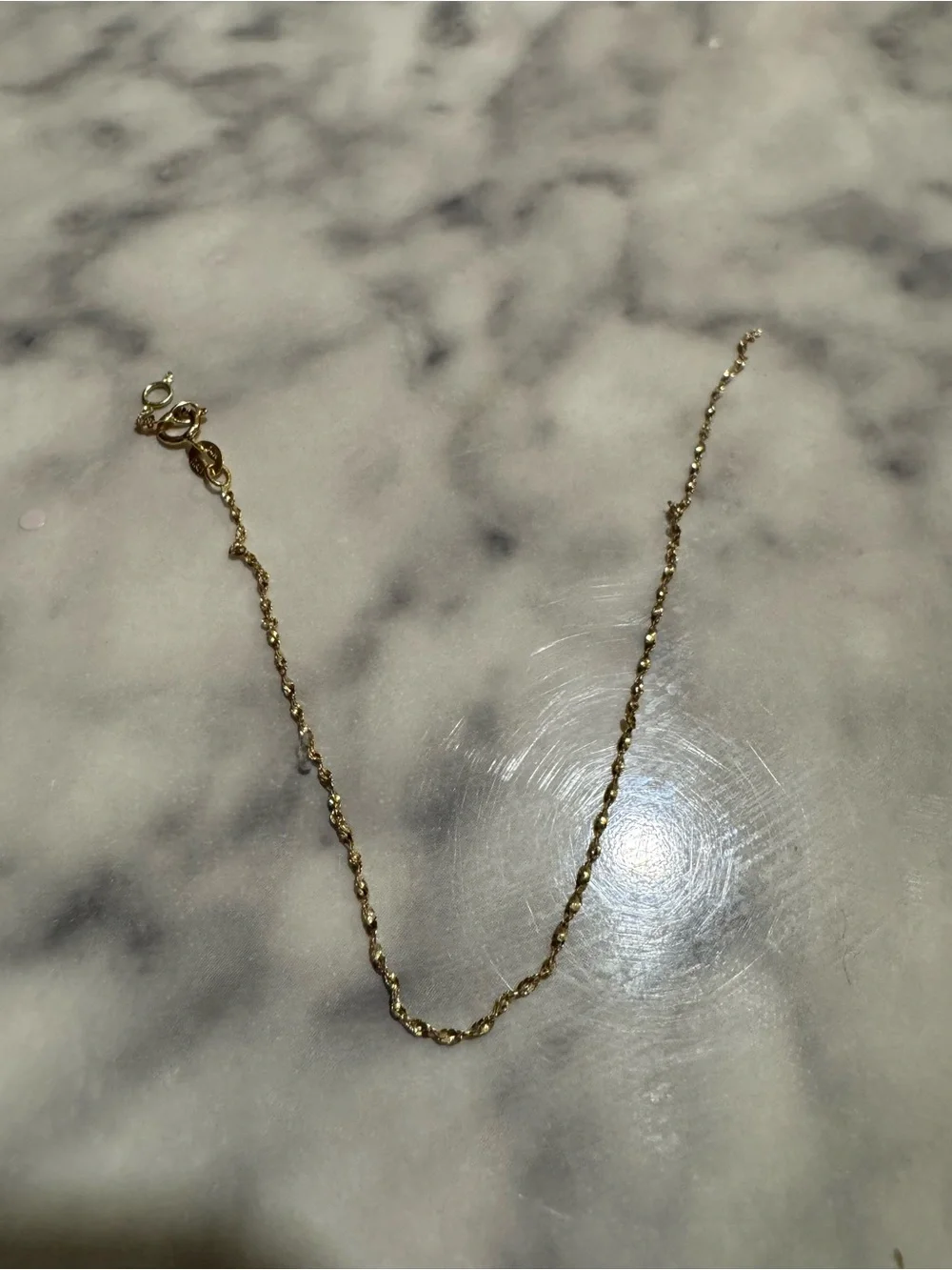 Bony Levy- 14k Solid Gold Baby Twist Chain Bracelet - Need to be fixed !